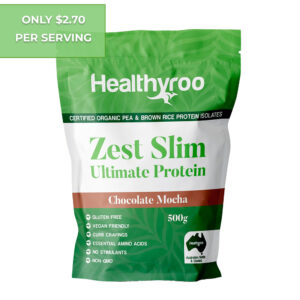 Zest Slim Vegan protein powder chocolate mocha
