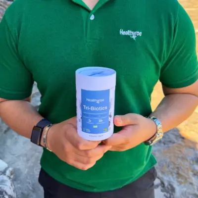 Healthyroo TriBiotics – Prebiotic + Probiotic + Postbiotic Blend (140 g)