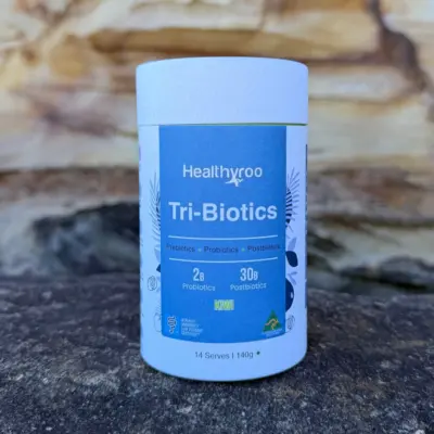 Healthyroo TriBiotics – Prebiotic + Probiotic + Postbiotic Blend (140 g)