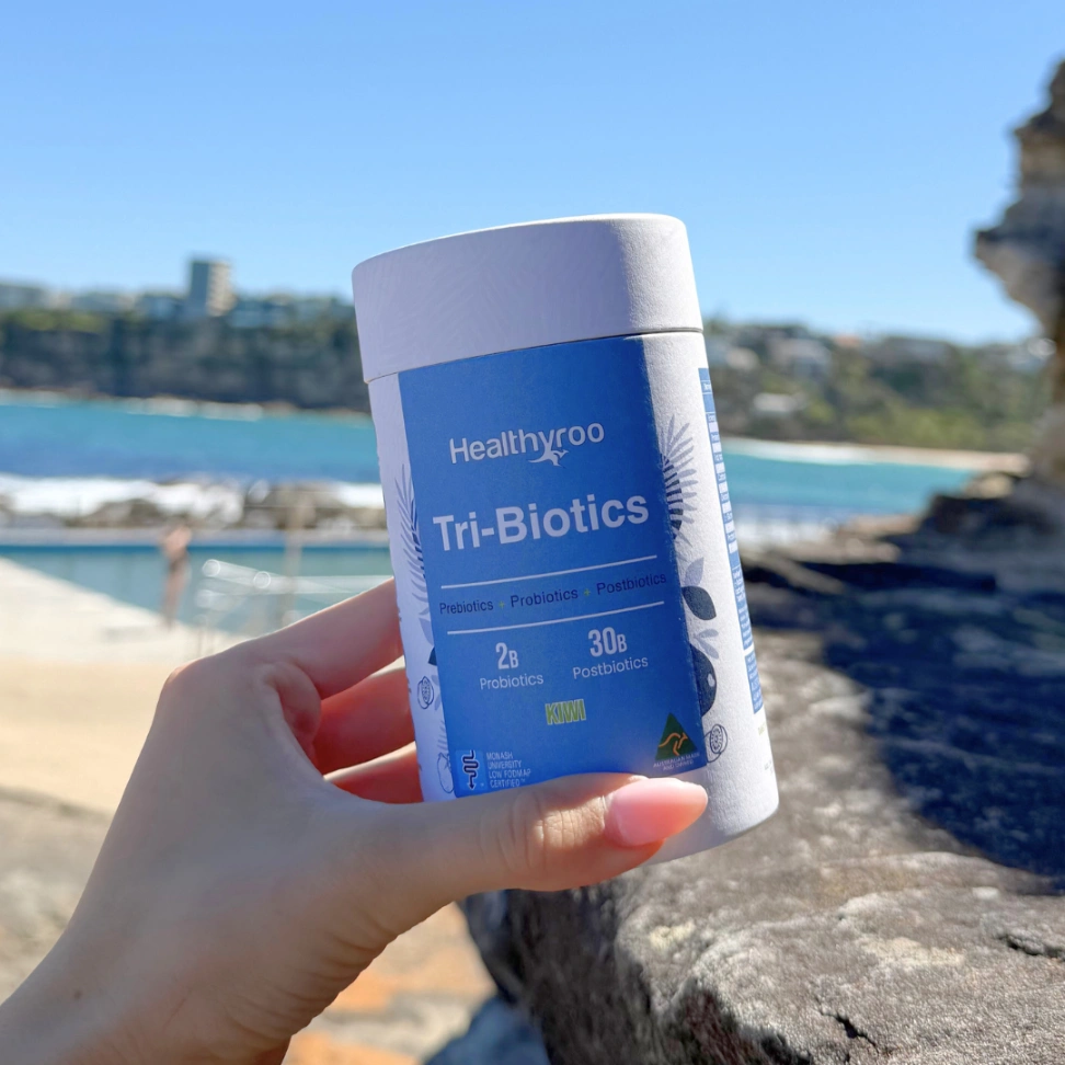 Healthyroo TriBiotics – Prebiotic + Probiotic + Postbiotic Blend (140 g)